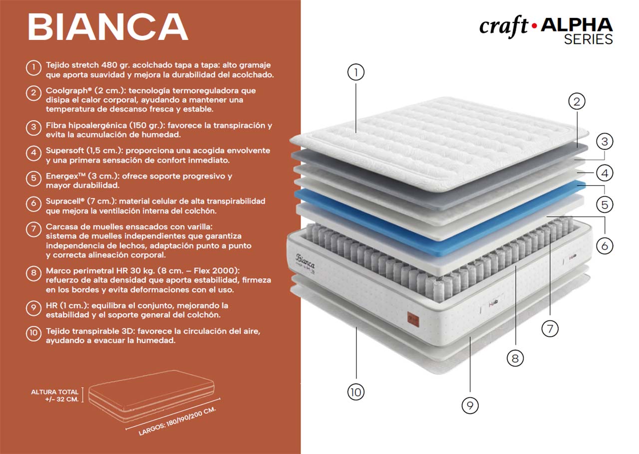 Capas del modelo Bianca